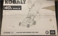 40v Max Kobalt 16" electric mower