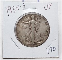 1934-S Half Dollar VF