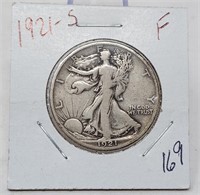 1921-S Half Dollar F