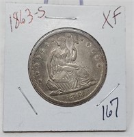 1863-S Half Dollar XF