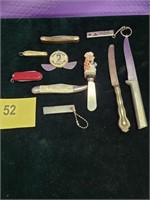 Lot of 10 Vintage Assortment of Knifes