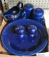 NAVY BLUE FIESTA WEAR DISHES & OTHER ITEMS