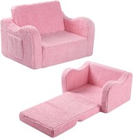 2-in-1 Sherpa Toddler Chair  Pink