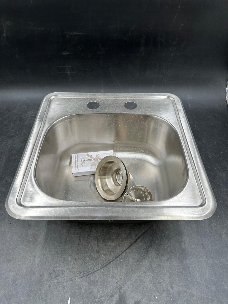 Stainless Steel Sink 15" x 15"x 6"