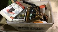 Mail tub lot of tools, chain, hammers, tools,