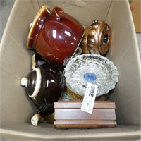Assorted Glassware - Brown Drip - Copper Pieces