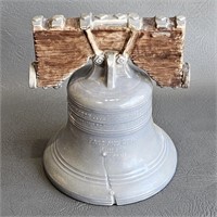 Liberty Bell Coin Bank -Vintage Pottery