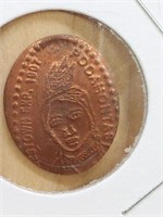 Smashed Penny token Pocahontas