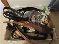 assorted belts leather multiple styles sizes