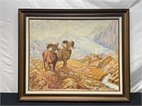 Alaskan Scenery Oil Painting