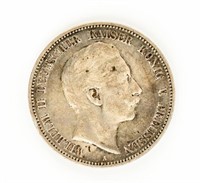 Coin 1904 FUNF(5) Marks German Silver Coin-EF
