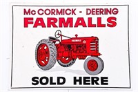 McCormick - Deering Farmalls Sold here Tin Sign 11
