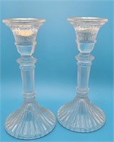 Dainty Lenox Lead Crystal Taper Candle Holders