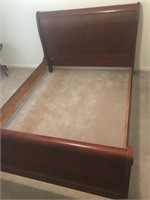 Queen Size Wood Sleigh Bed Frame