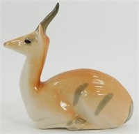 * Lomonosov USSR Porcelain Gazelle Figurine