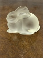 Lalique Crystal Rabbit