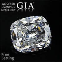 2.10ct,Color G/VVS2,Cushion cut GIA Diamond