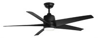 Mena 54in Matte Black Ceiling Fan