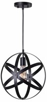 Home Decorators 1-light Black Orb Mini Pendant