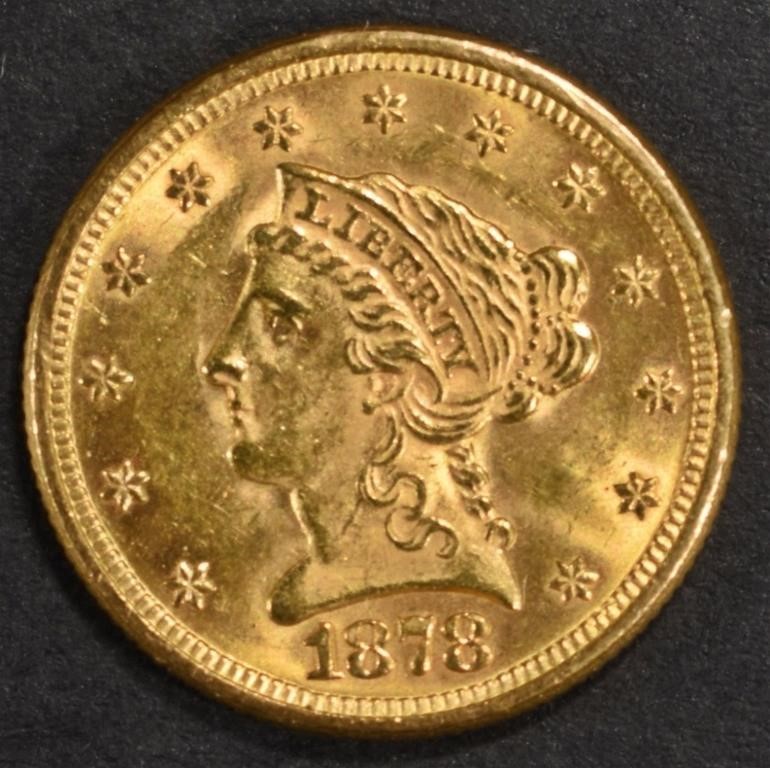 1878 $2.5 GOLD LIBERTY BU