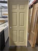 30" RH 6 Panel Wood-look MDF Interior Door