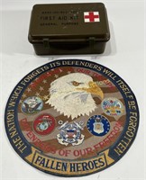 US Military Fallen Heroes Patch & First Aid Kit