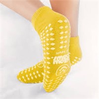 Pillow Paws XXL Adult Medical Socks-Yellow,12Pairs