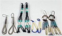 (4) Pair of Earrings - Southwest, Seed Bead