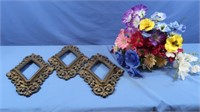 Floral & 3 Hanging Wall Frames