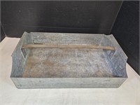 Galvanized Tote 16" Long x  3 1/2" high