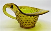 Fenton Amber Hobnail Glass Bowl