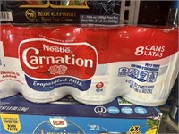 Carnation evaporated milk 8 cans