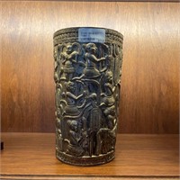 Ethnic Metal Art Vase