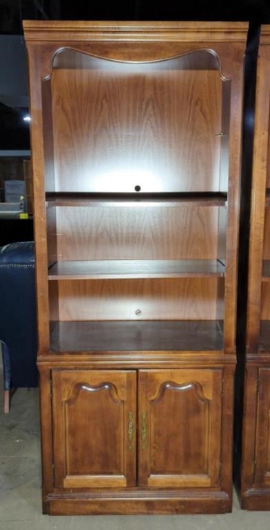 (F) Bookcase w/ Storage & Lights (32"×79"×17")