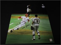 PETE ROSE SIGNED 16X20 PHOTO 9/11/85 INS COA