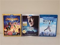 LOT OF 3 COMBO BLU-RAY, DVD & DIGITAL COPY MOVIES