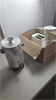 Coffee pot toaster and blender