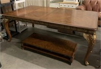Louis XV Inspired Dining Table with 2 Leaves