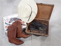 Cowboy Hat, Zodiac Boots & Ice Skates