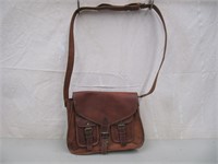 LEATHER CROSS BODY 14" BAG