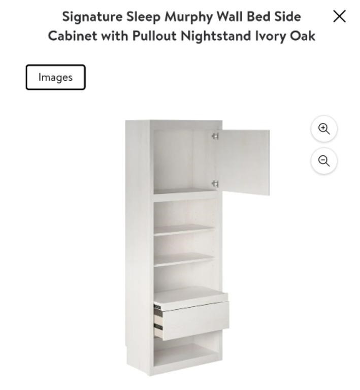 Signature Sleep Side Cabinet w/Pullout Nightstand
