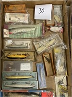Old lures in boxes