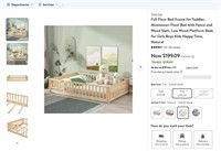 E9050  Triple Tree Montessori Floor Bed Fence Na