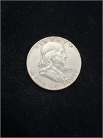 1957 Benjamin Franklin Half Dollar