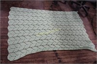 CROCHETED AFGHAN 49"W X 64"L (GREAT CONDITION)