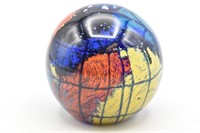 Art Glass Multi-color Paperweight