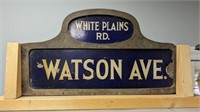 FRAMED STREET SIGN-WATSON AVENUE