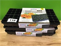 72 Cell Reusable Seed Starter lot of 3