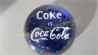 Coca Cola paperweight