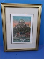Framed Print-"Place Royale" #104/250, Signed